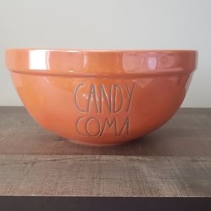 Rae Dunn "Candy Coma" Orange Iridescent Luster Candy Bowl